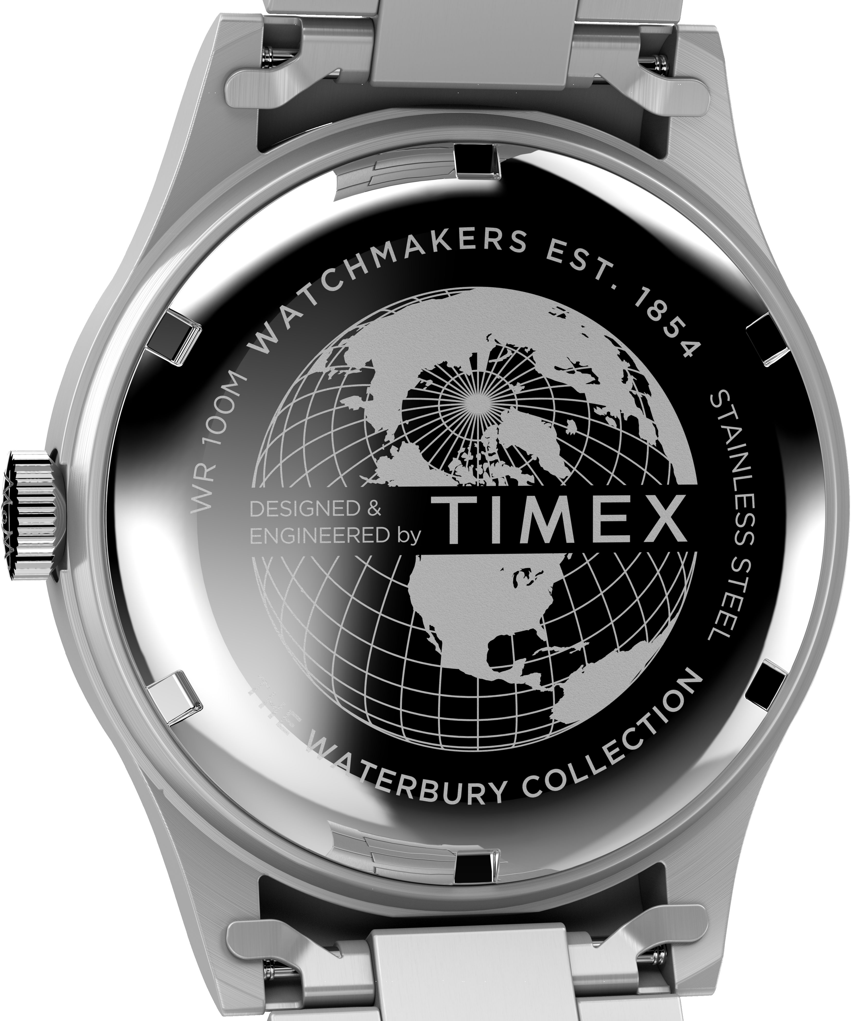 Waterbury Traditional Day Date 39mm Stainless Steel Bracelet Watch sold by Timex product image thumbnail 5