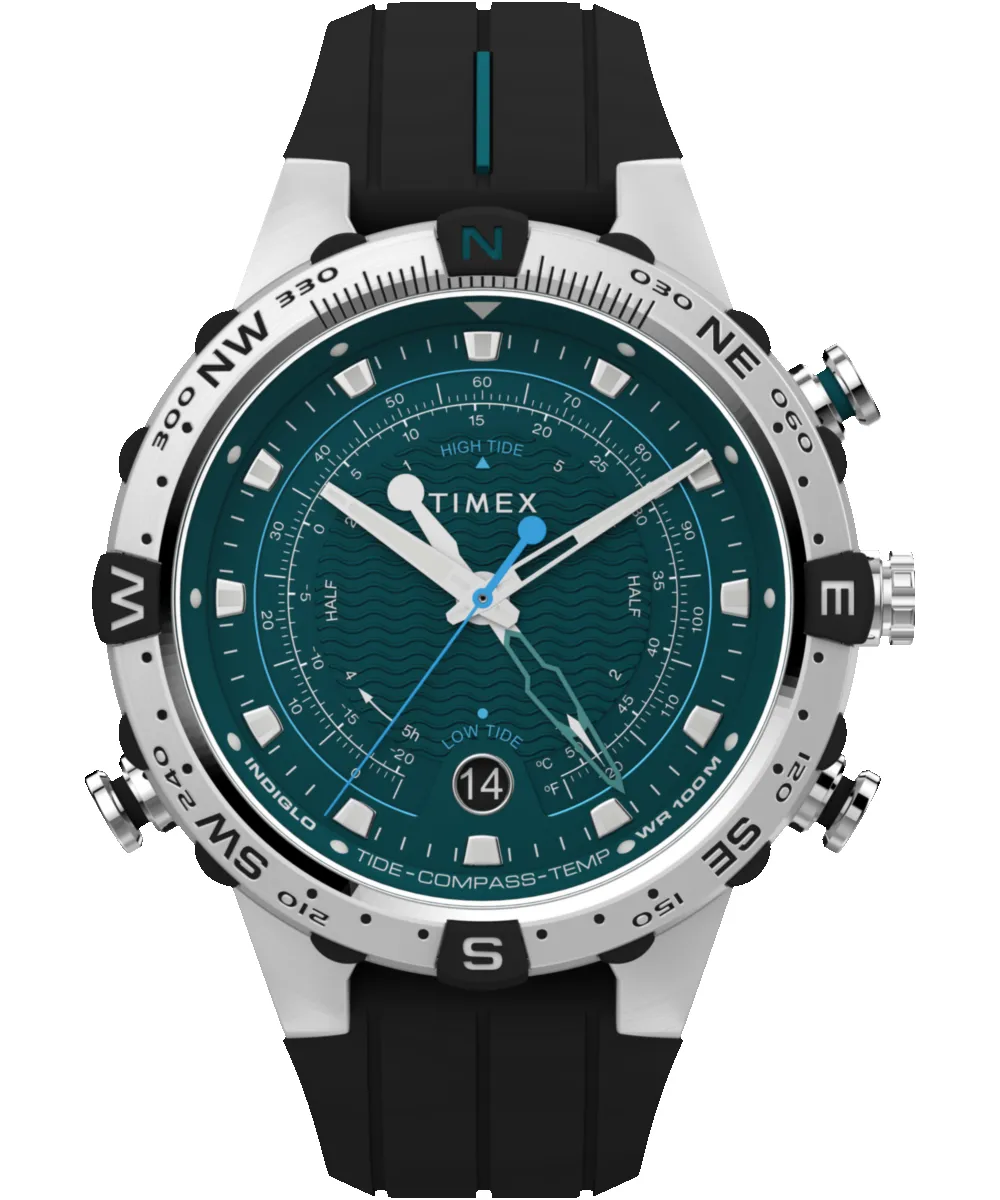 Expedition North® Tide-Temp-Compass 45mm Silicone Strap Watch sold by Timex