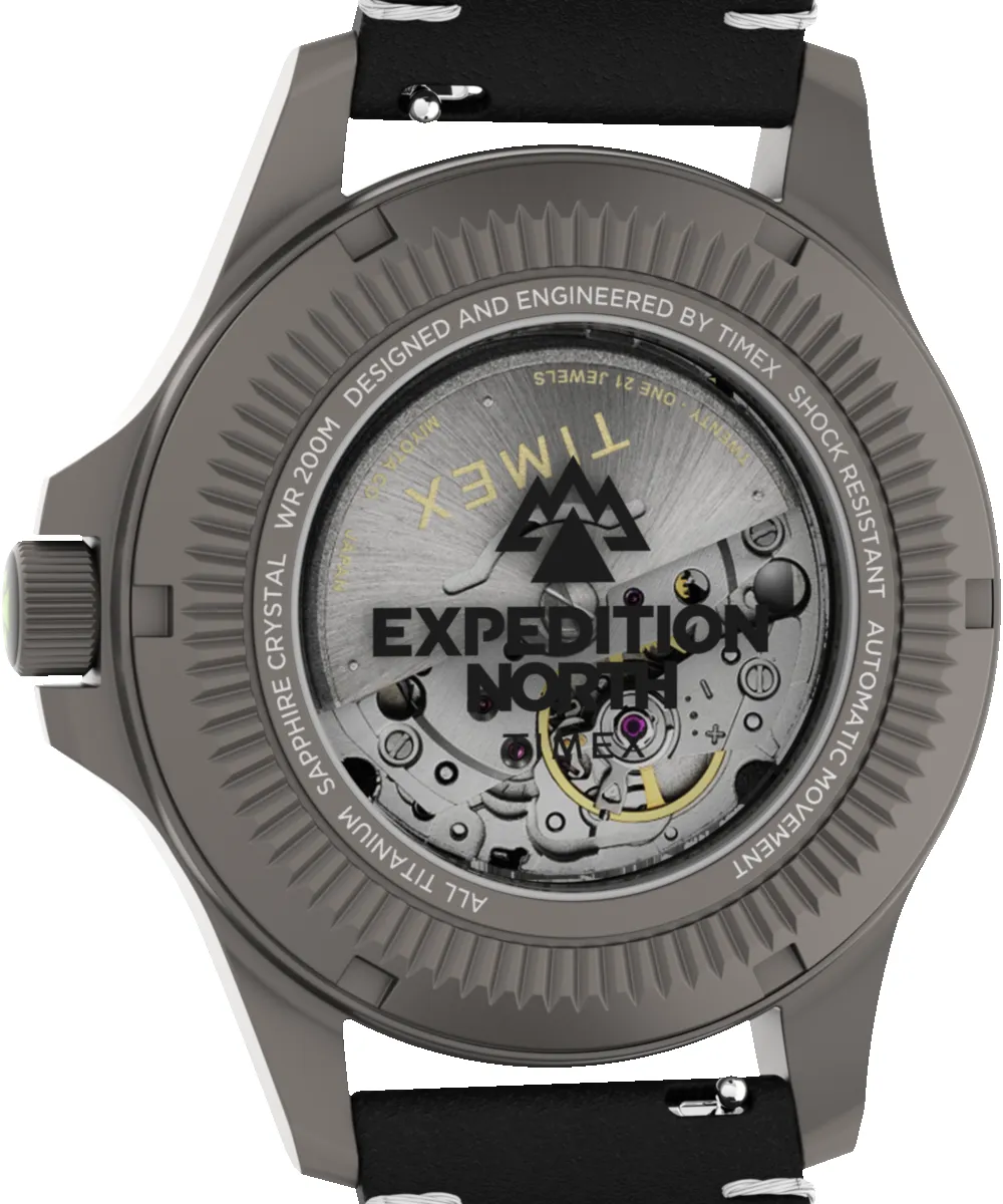 Expedition Titanium Automatic 41mm Eco-Friendly Leather Strap Watch sold by Timex product image thumbnail 4