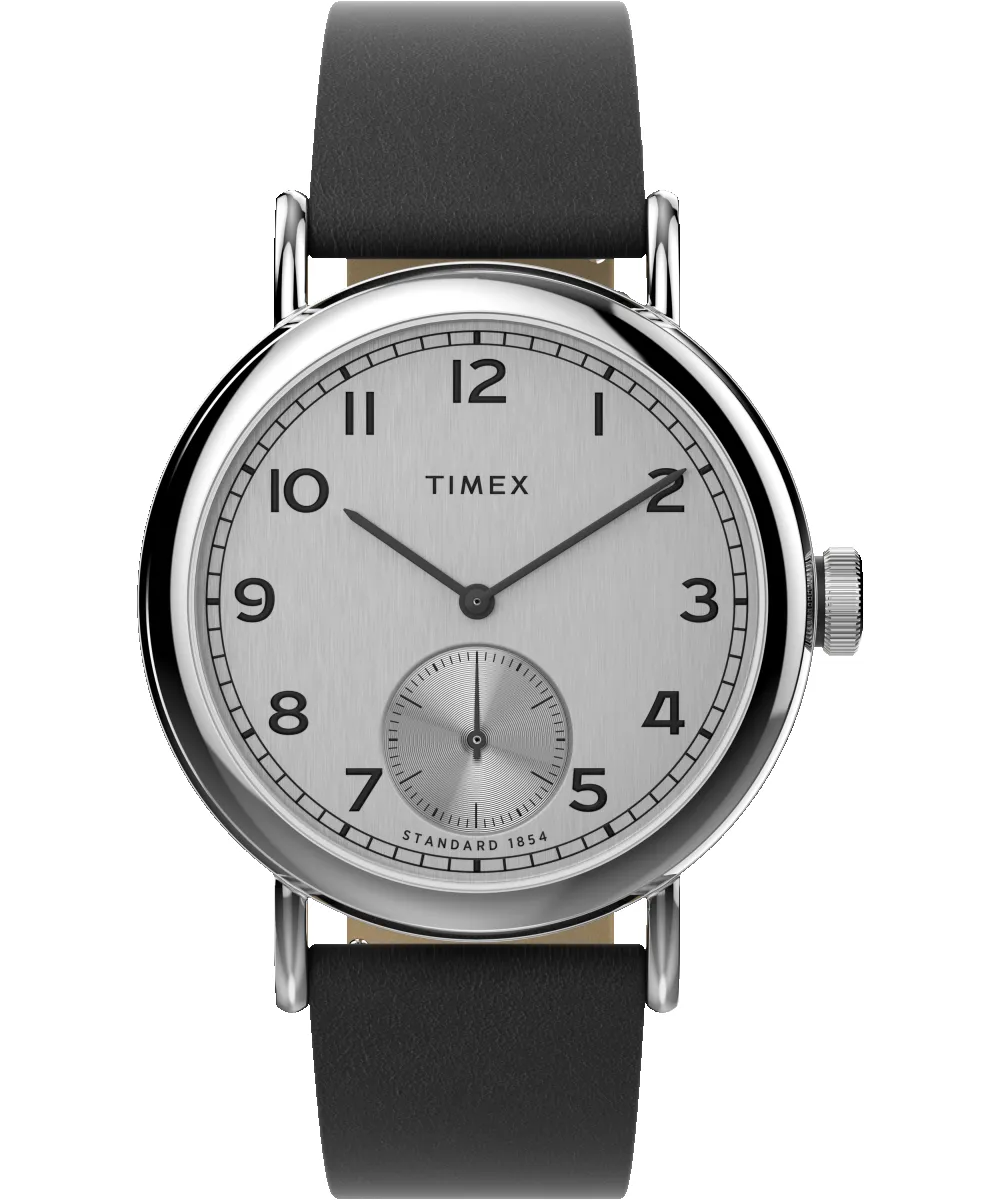 Timex Standard Sub-Second 40mm Apple Skin Leather Strap Watch sold by Timex