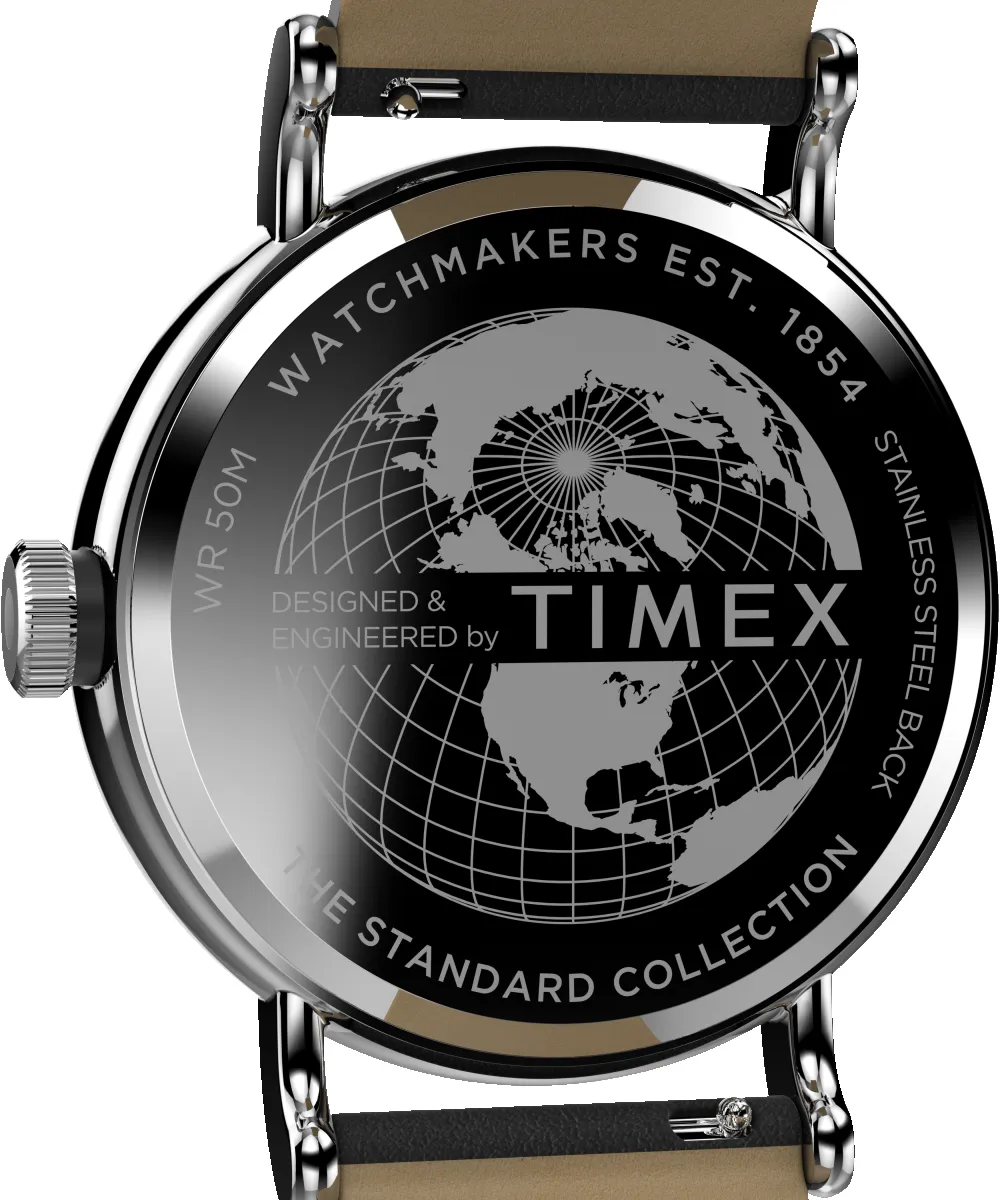 Timex Standard Sub-Second 40mm Apple Skin Leather Strap Watch sold by Timex product image thumbnail 4
