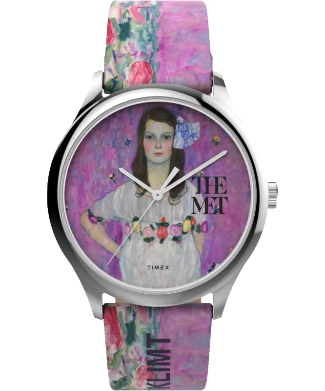 Timex x The MET Klimt 40mm Leather Strap Watch made by Timex