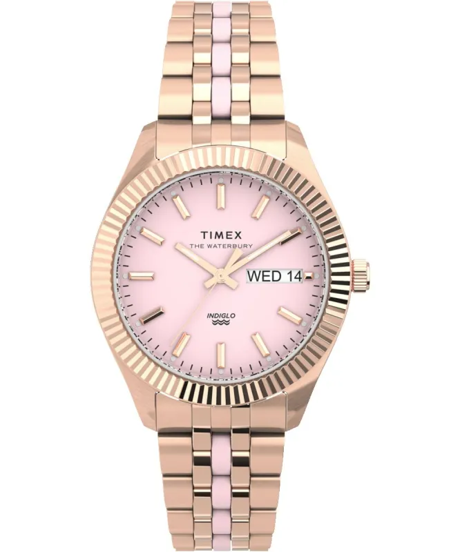 Waterbury Legacy Boyfriend 36mm Stainless Steel Bracelet Watch made by Timex