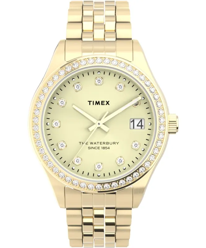 Waterbury Traditional 34mm Stainless Steel Bracelet Watch sold by Timex