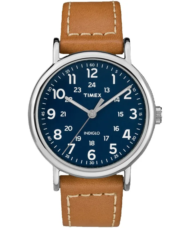 Weekender 2-piece 40mm Leather Strap Watch sold by Timex