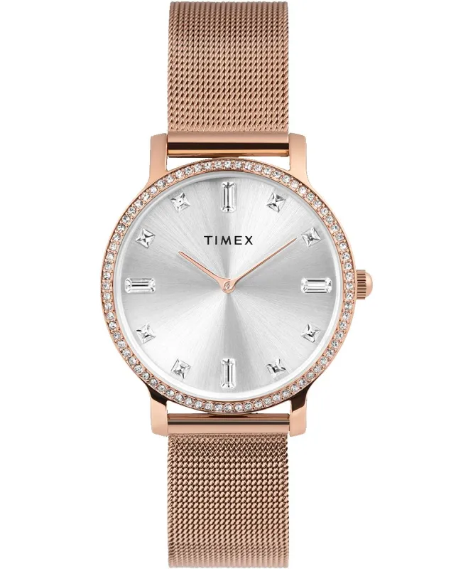 Transcend 34mm Mesh Bracelet Watch sold by Timex