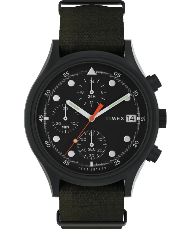 Timex X Todd Snyder MK1 Black Dial Camo Strap sold by Timex