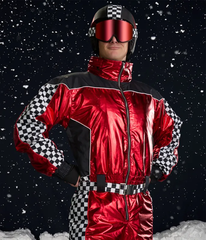 Men's Need For Freeze Snow Suit and Helmet Cover sold by Tipsy Elves