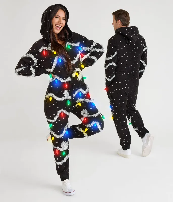 Matching Glow Getter Couples Jumpsuits sold by Tipsy Elves