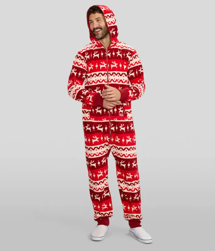 Men's Home For The Holidays Jumpsuit sold by Tipsy Elves