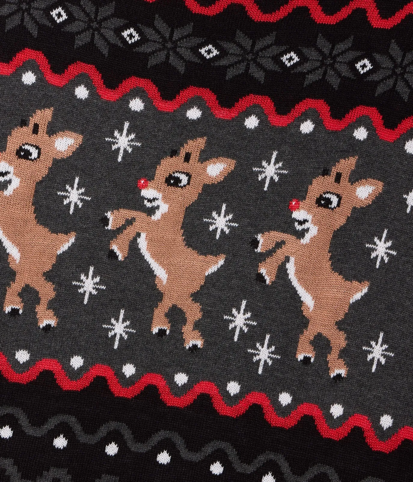 Men's Dark Fair Isle Rudolph Ugly Christmas Sweater sold by Tipsy Elves product image thumbnail 4