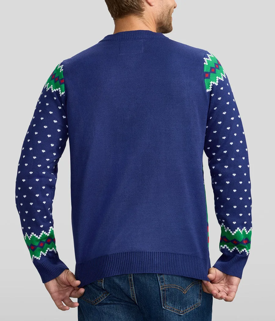 Men's Kiss Under the Mistletoe Ugly Christmas Sweater sold by Tipsy Elves product image thumbnail 3