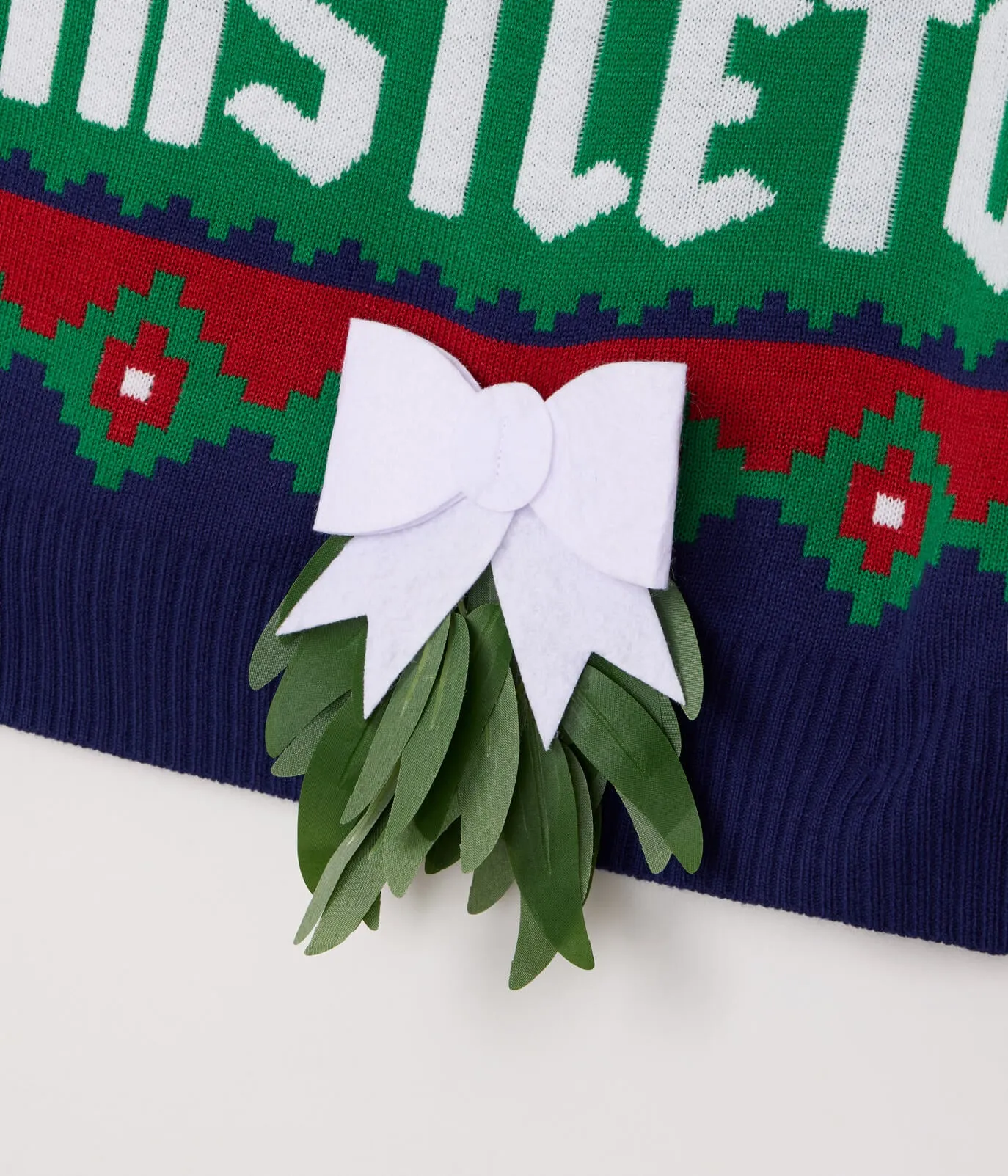 Men's Kiss Under the Mistletoe Ugly Christmas Sweater sold by Tipsy Elves product image thumbnail 5