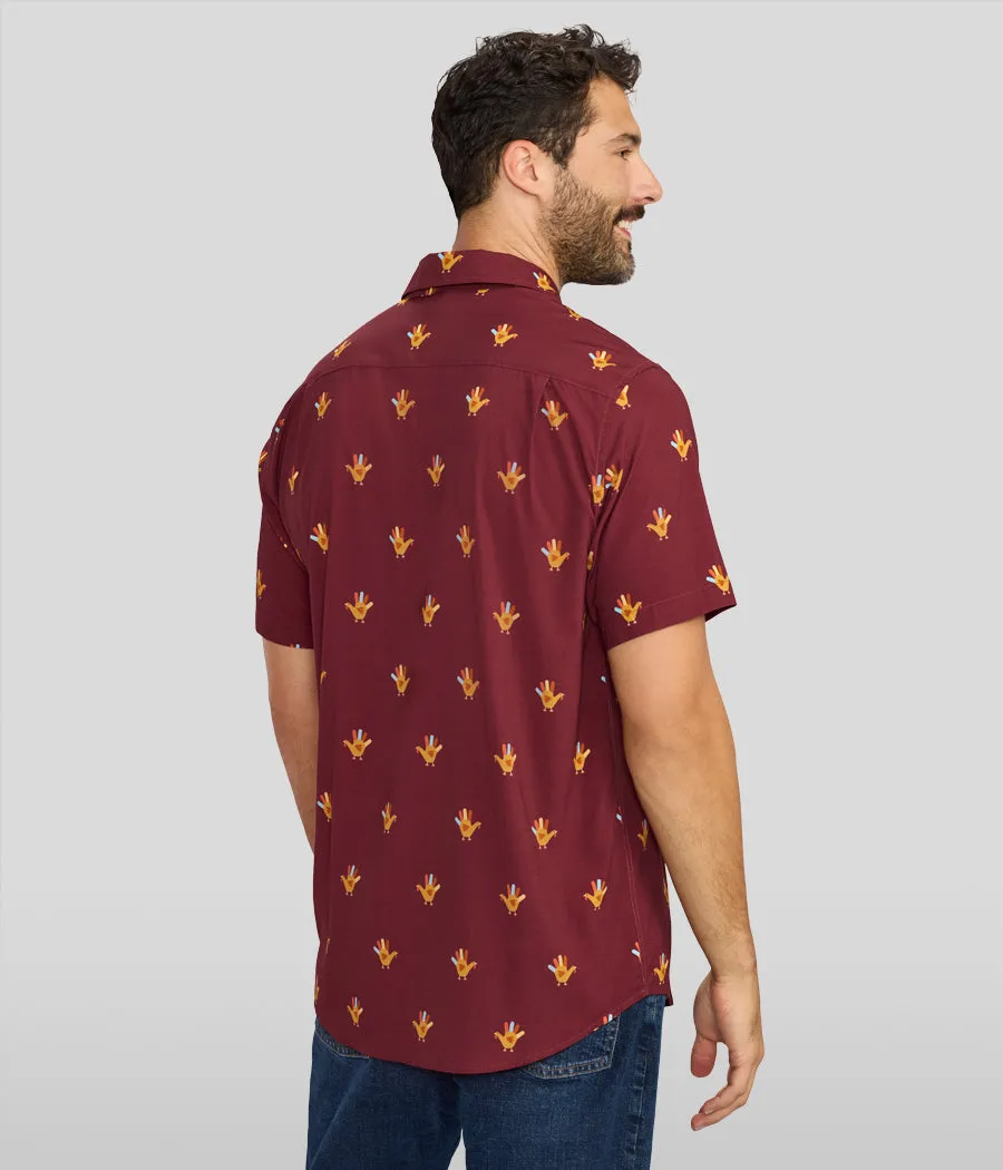 Men's Handy Thanksgiving Button Down Shirt sold by Tipsy Elves product image thumbnail 3