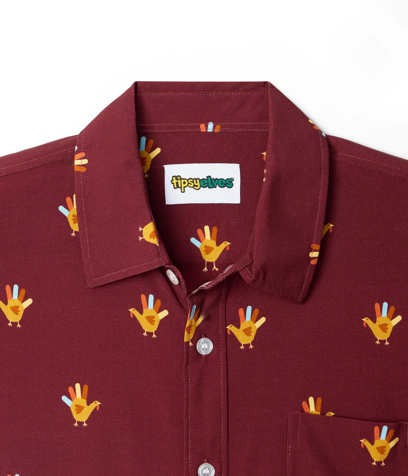 Men's Handy Thanksgiving Button Down Shirt sold by Tipsy Elves product image thumbnail 4