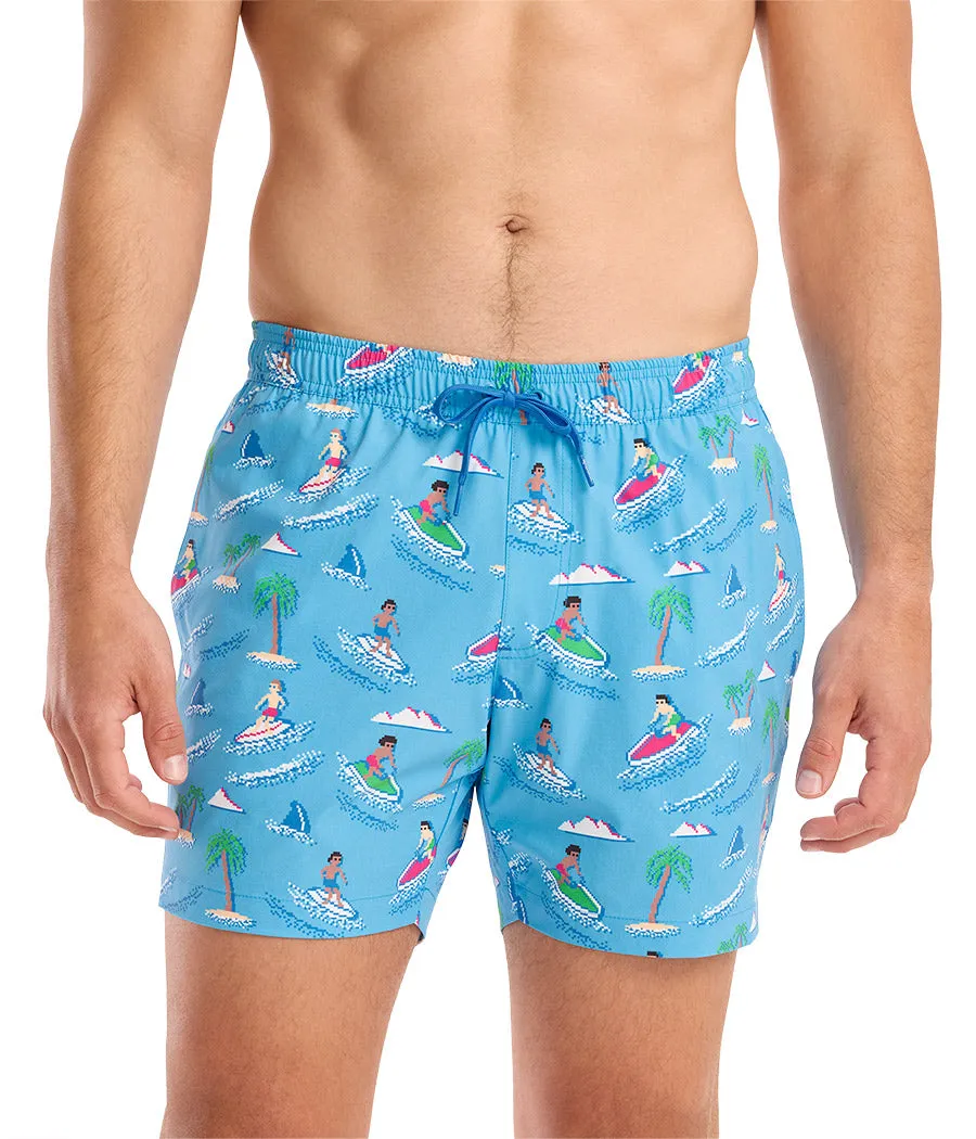 Aquaholic Stretch Swim Trunks - 6" Inseam sold by Tipsy Elves product image thumbnail 4