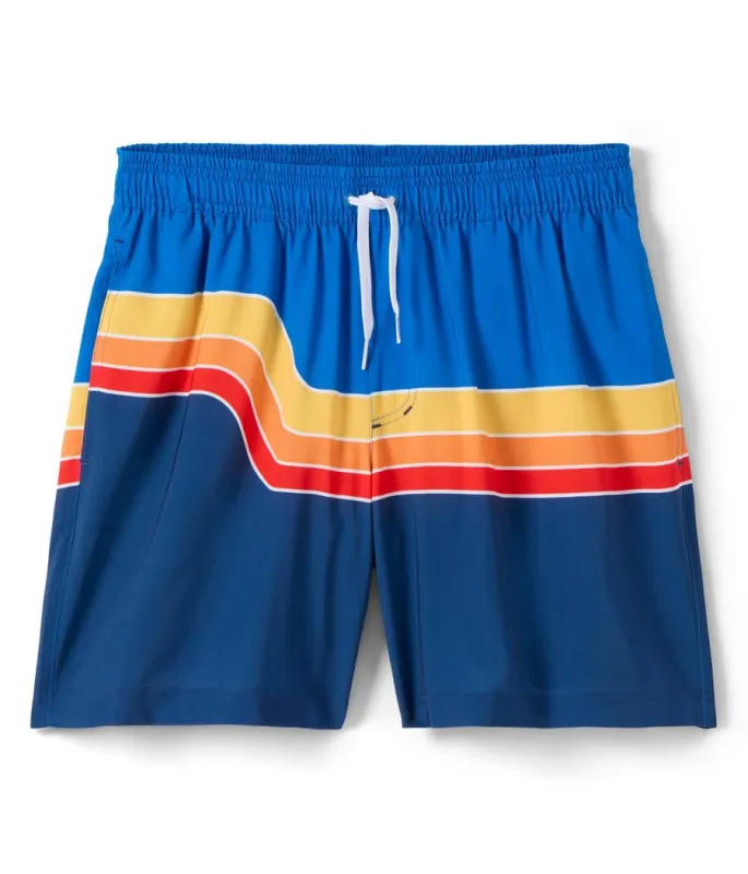 Retro Rider Stretch Swim Trunks - 6" Inseam sold by Tipsy Elves