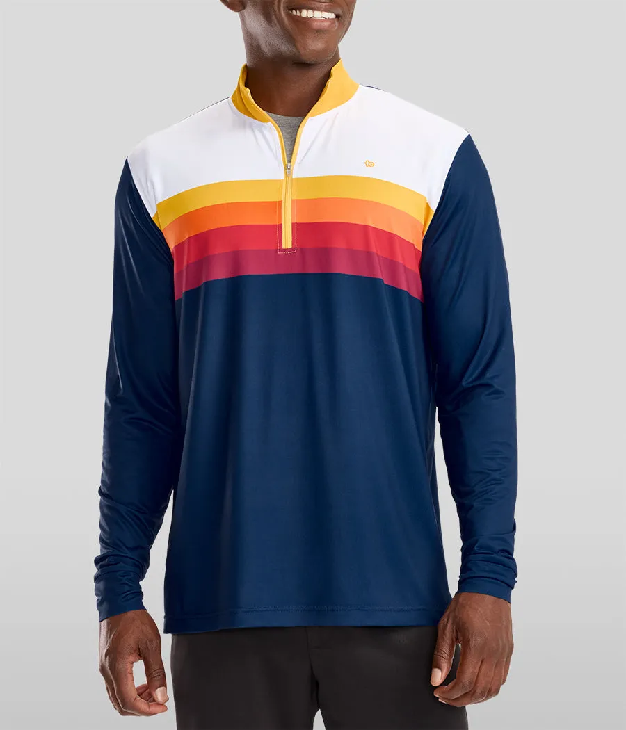 Men's Slice of Sunset Golf Quarter Zip Pullover sold by Tipsy Elves product image thumbnail 4