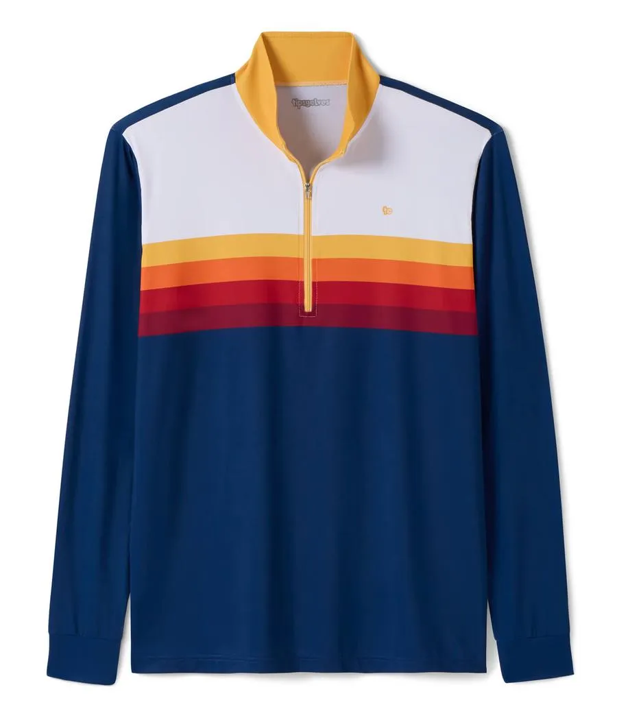 Men's Slice of Sunset Golf Quarter Zip Pullover sold by Tipsy Elves product image thumbnail 2