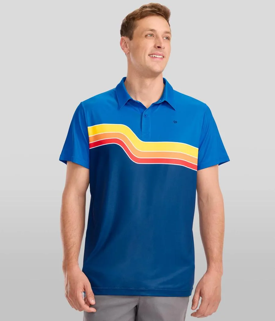Men's Surfside Slice Golf Polo sold by Tipsy Elves product image thumbnail 2