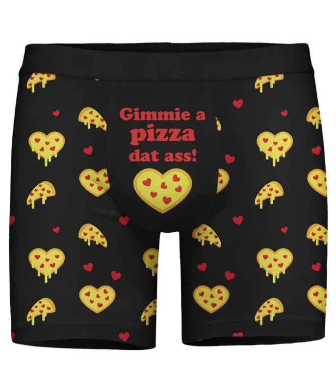 Men's Pizza Dat Ass Valentine's Day Boxer Briefs sold by Tipsy Elves