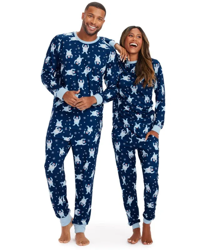 Matching Bumble Couples Pajamas sold by Tipsy Elves