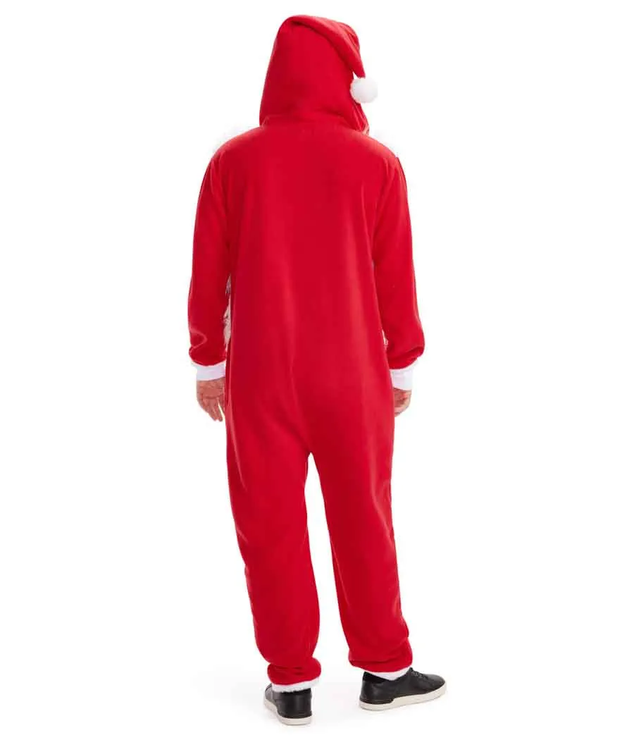 Men's Santa's Close Up Jumpsuit sold by Tipsy Elves product image thumbnail 2