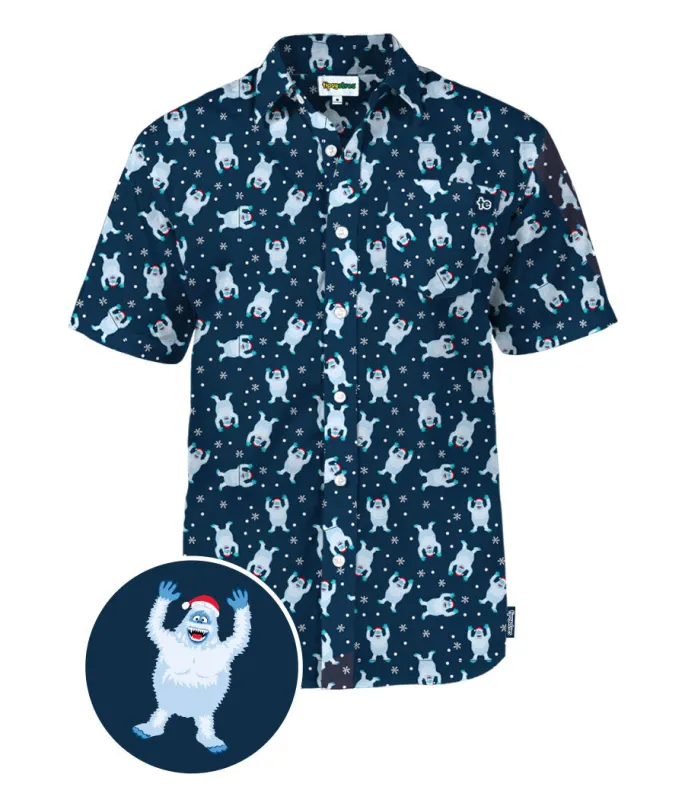 Men's Bumble Button Down Shirt sold by Tipsy Elves