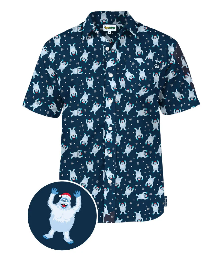 Men's Bumble Button Down Shirt sold by Tipsy Elves