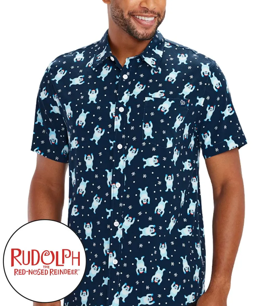 Men's Bumble Button Down Shirt sold by Tipsy Elves product image thumbnail 2
