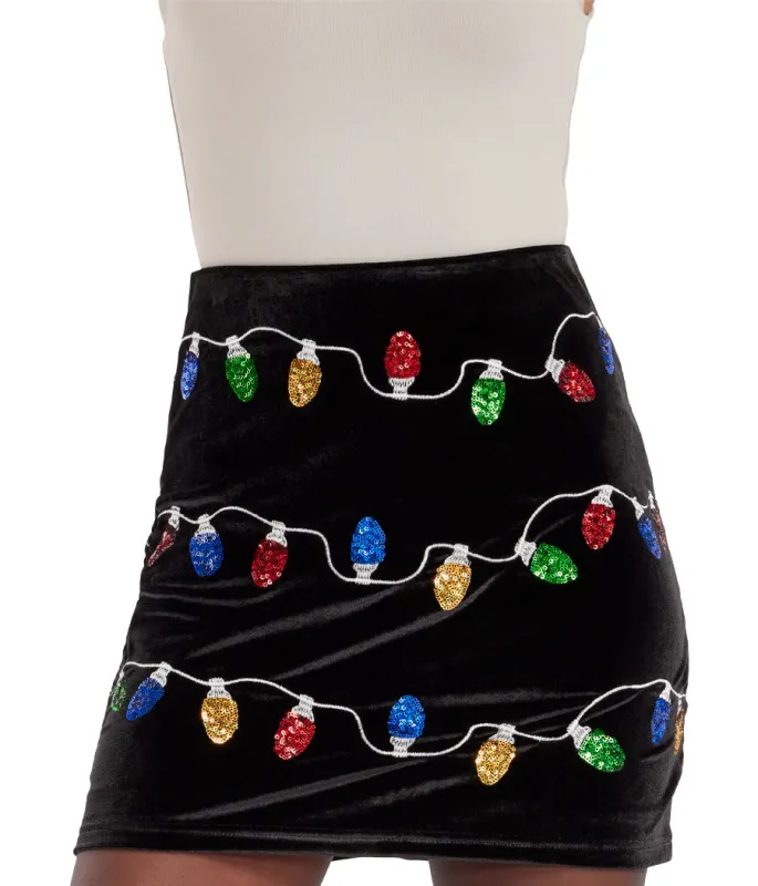 Sequin Tangle Wrangler Skirt sold by Tipsy Elves