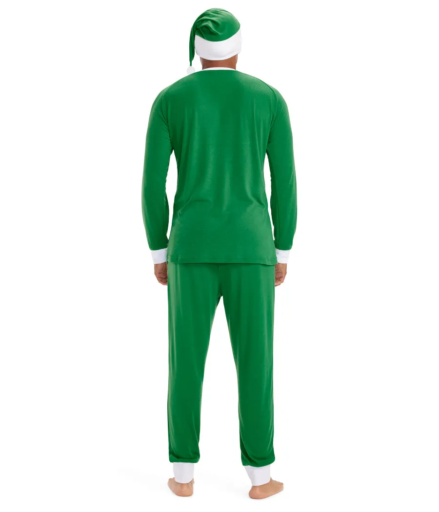 Men's Elf Crew Neck Pajama Set sold by Tipsy Elves product image thumbnail 2