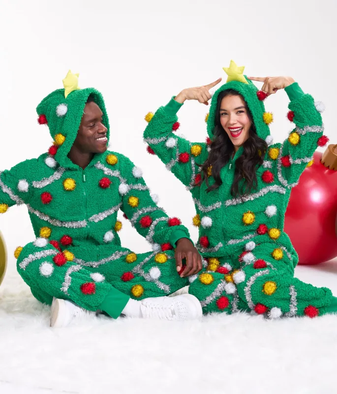 Matching Oh Christmas Tree Couples Jumpsuit sold by Tipsy Elves