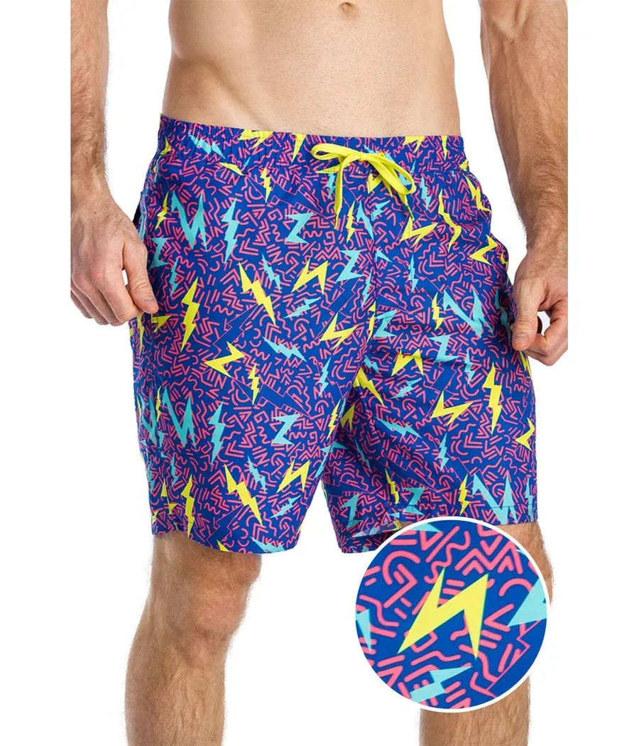Grease Lightning Swim Trunks - 7.5" Inseam sold by Tipsy Elves product image thumbnail 2