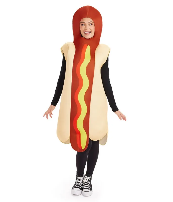 Women's Hot Dog Costume sold by Tipsy Elves