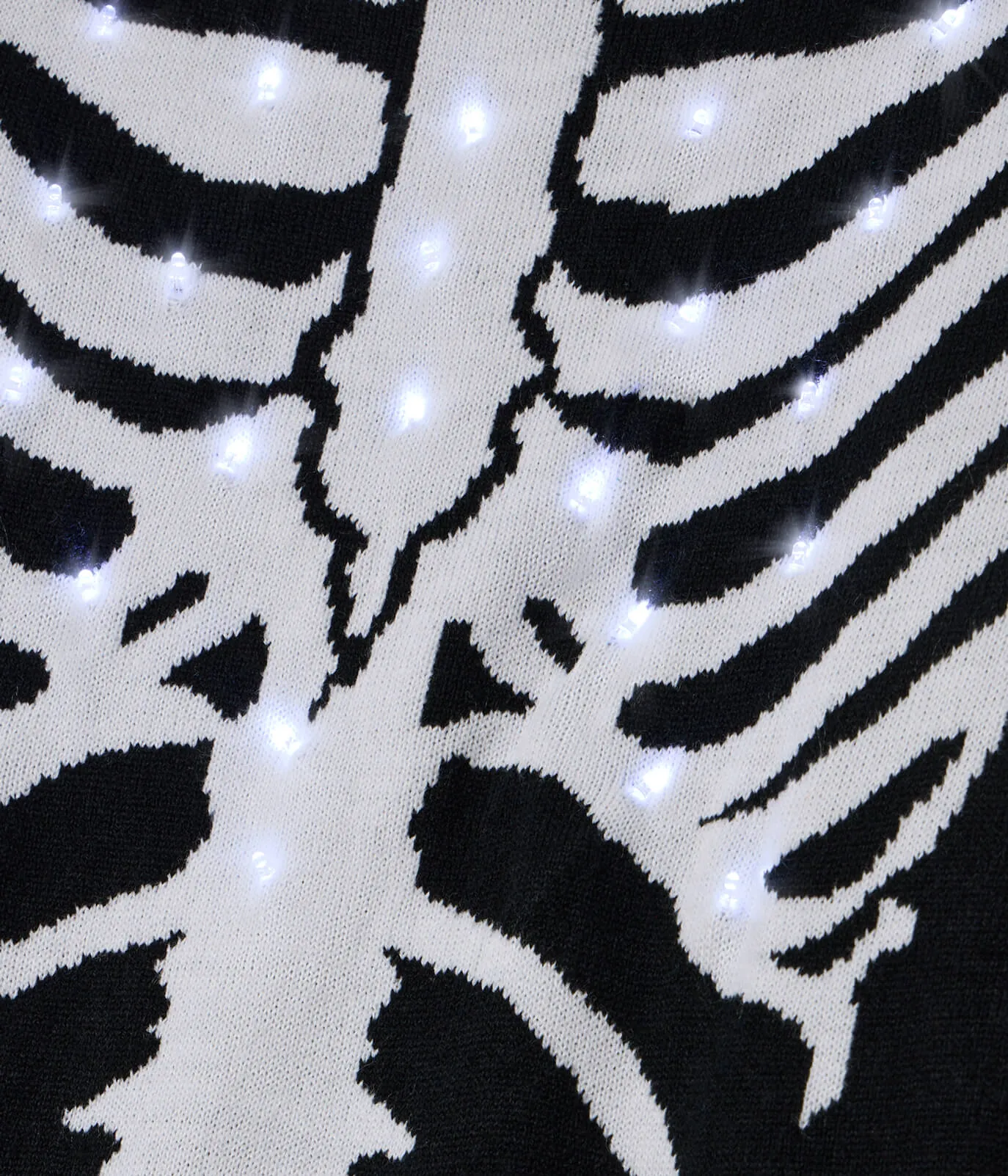 Women's Skeleton Light Up Sweater sold by Tipsy Elves product image thumbnail 4