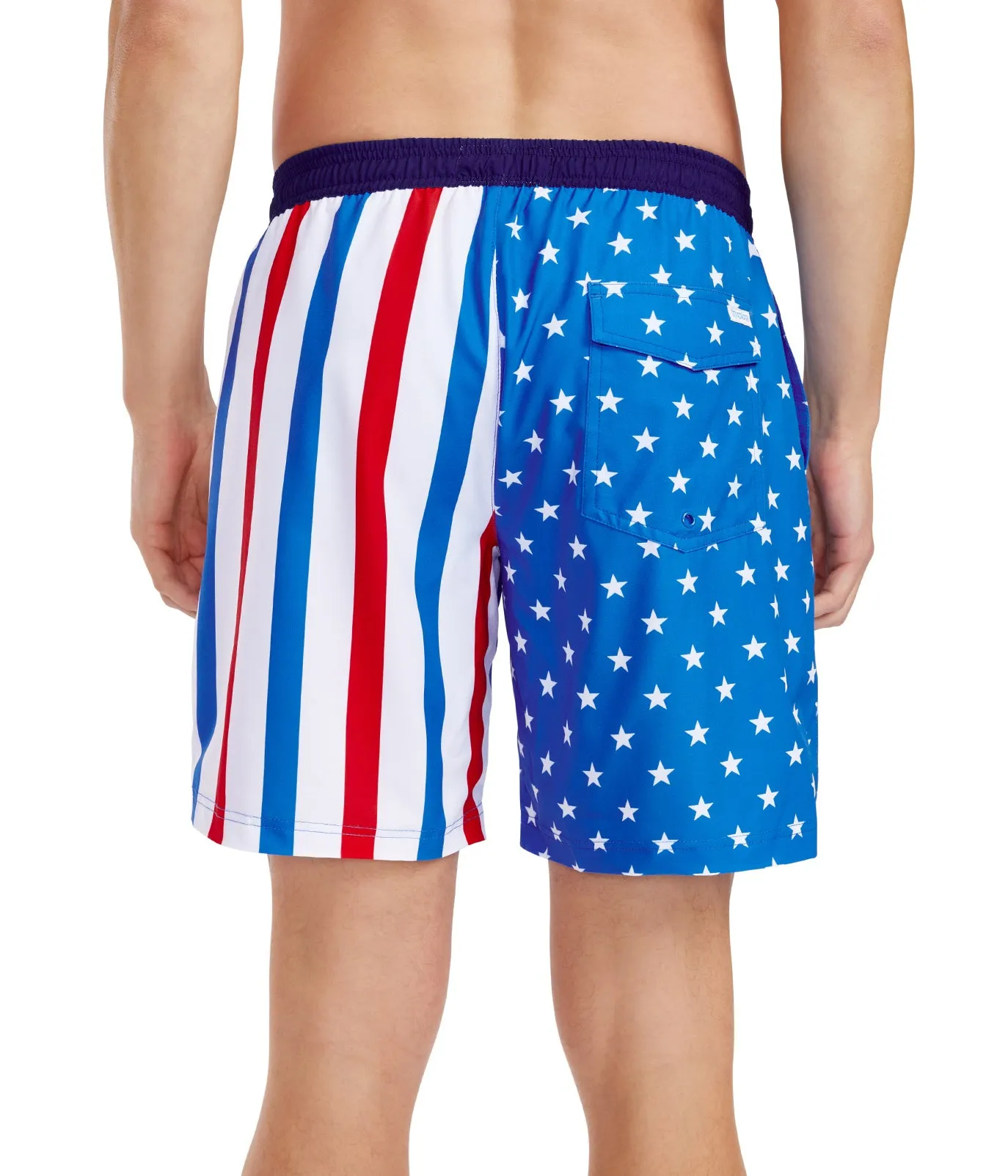 United Stripes Stretch Swim Trunks - 7.5" Inseam sold by Tipsy Elves product image thumbnail 3