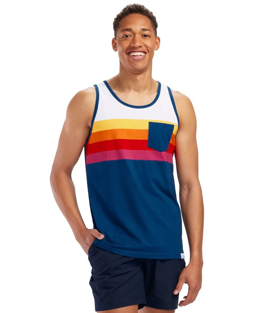 Men's Slice of Sunset Tank Top sold by Tipsy Elves product image thumbnail 2