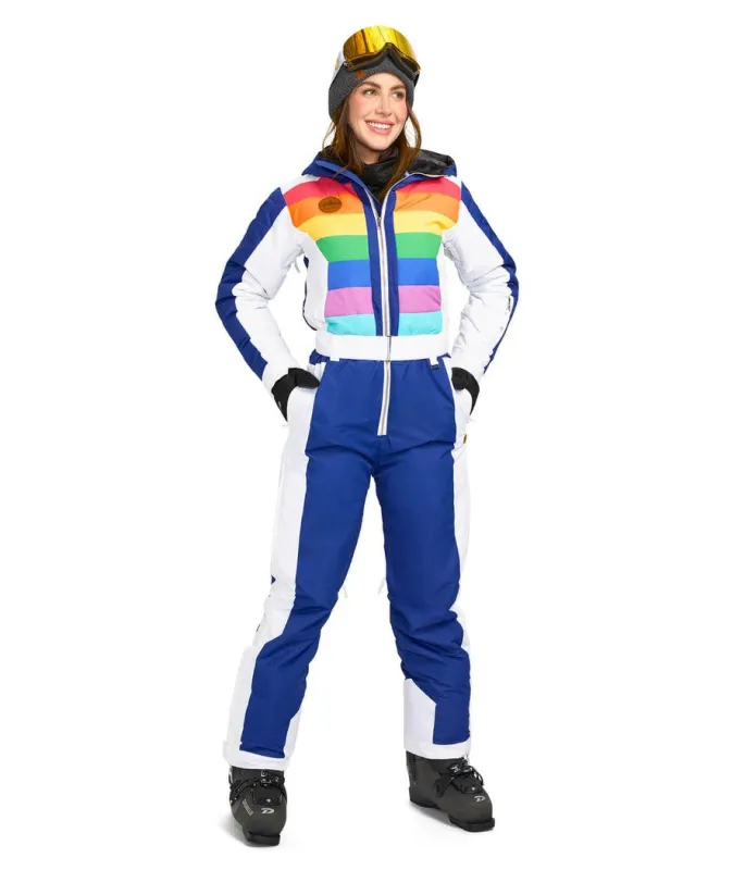 Women's Rainbow Runway Ski Suit sold by Tipsy Elves