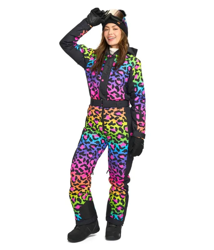 Women's 90's Leopard Ski Suit sold by Tipsy Elves