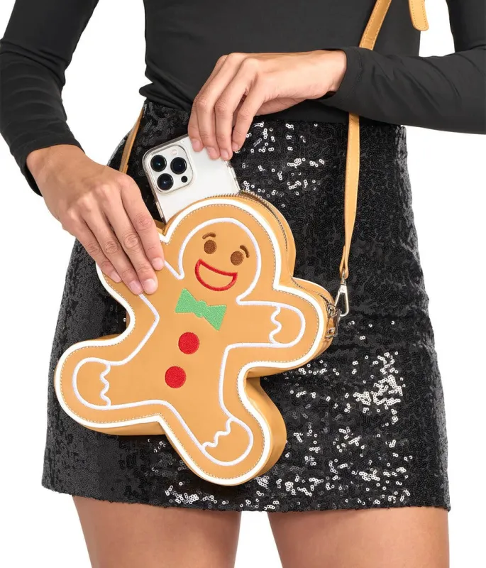 Gingerbread Man Purse made by Tipsy Elves