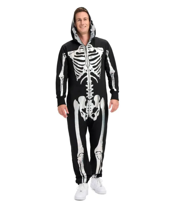 Men's Shimmer Skeleton Costume sold by Tipsy Elves