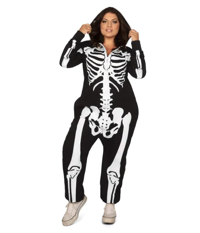 Women's Skeleton Plus Size Costume sold by Tipsy Elves