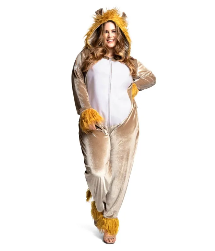 Women's Lion Plus Size Costume made by Tipsy Elves