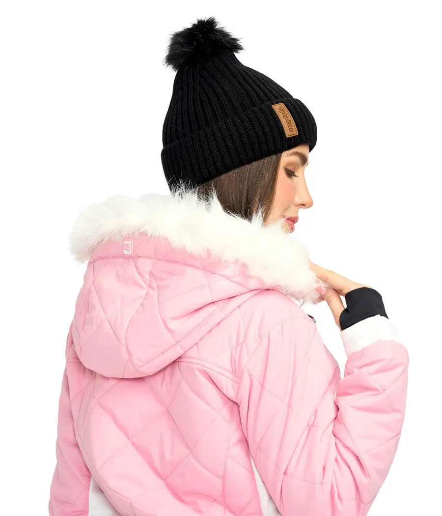 Women's Powder Pink Ski Jacket sold by Tipsy Elves product image thumbnail 4