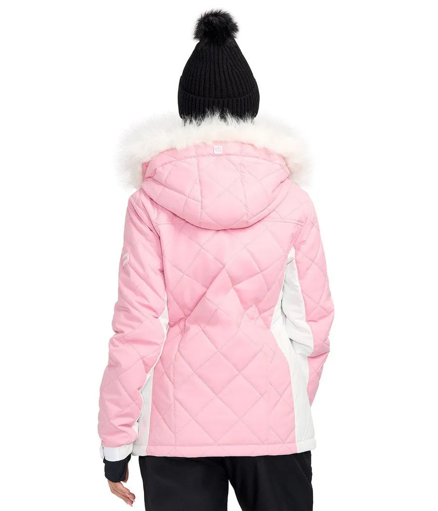 Women's Powder Pink Ski Jacket sold by Tipsy Elves product image thumbnail 2