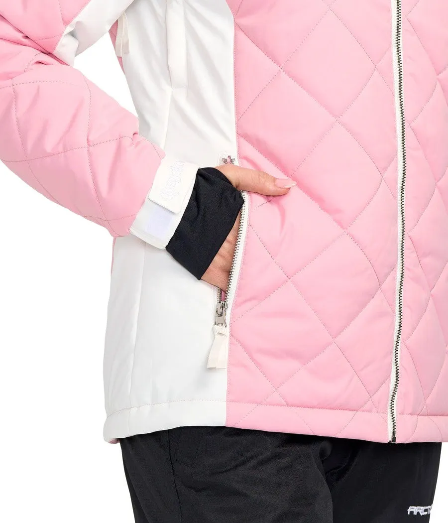 Women's Powder Pink Ski Jacket sold by Tipsy Elves product image thumbnail 3
