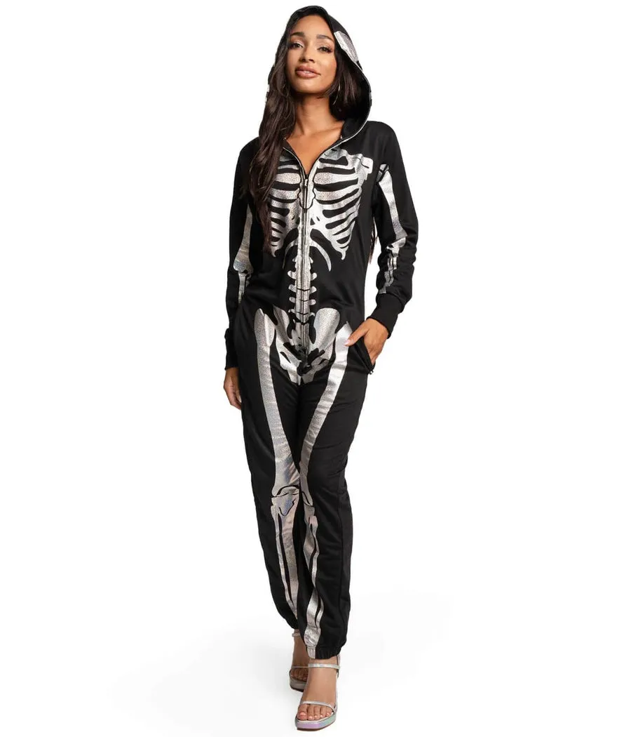 Women's Shimmer Skeleton Costume sold by Tipsy Elves