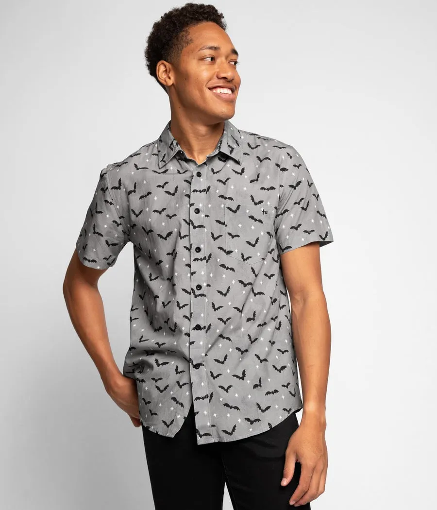 Men's Bats Button Down Shirt sold by Tipsy Elves product image thumbnail 2