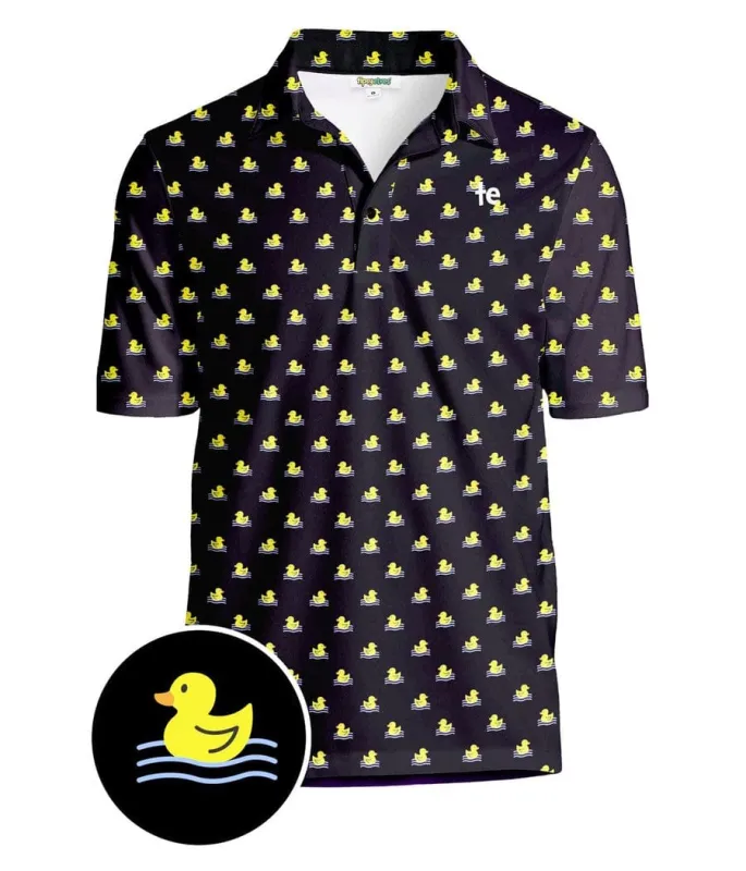 Men's Rubber Ducky Polo Shirt made by Tipsy Elves